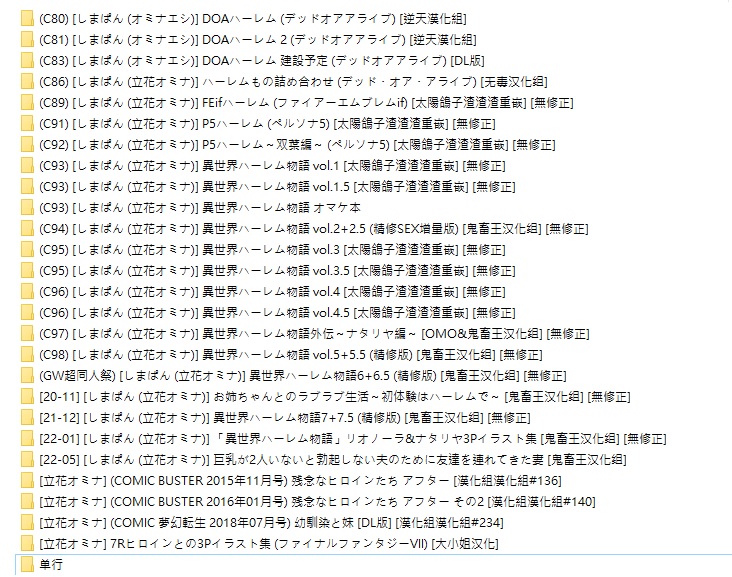 【本子/合集】[しまぱん (立花オミナ)]同人誌+單行本小合集(共29本)【625M/多盤】